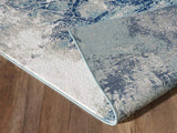 Joanna Collection Modern Abstract Blue Ivory Grey Area Rug