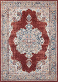 Rust Oriental Medallion Soft Area Rug