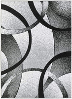 Howell Collection Grey Geometric Soft Area Rug