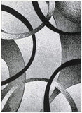 Howell Collection Grey Geometric Soft Area Rug