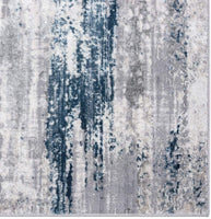 Florance Collection Blue Modern Soft Area Rug