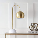 Stephen 23.5" Metal/Marble LED Lamp Gold/White