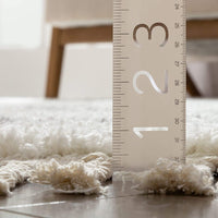 Celina White Moroccan Shag Diamond Trellis Pattern Area Rug