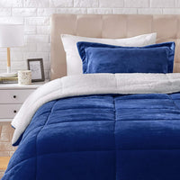 Ultra-Soft Micromink Sherpa Comforter Bed Set