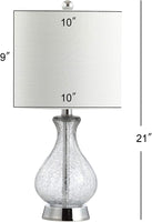 Playa Metal/Bubble Glass LED Lamp