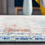 Medallion Distressed Soft Area Rug, Navy / Light Blue