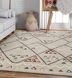 Moroccan Trellis Soft Area Rug Ivory