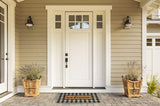 Home Natural Coir Doormat, Indoor/Outdoor, 18x30, Checkers Welcome