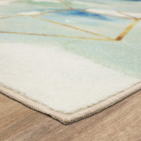 Cognition Water Soft Area Rug, Blue
