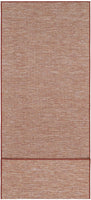 Sundance Collection Reversible Indoor & Outdoor Solid Design Runner Rug, Red/Orange