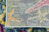 Coastal Modern Bright Colors Starfish Soft Area Rug, Navy Blue/Teal