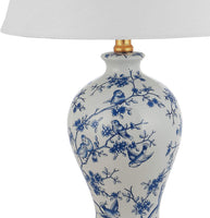 Collins 24" Glass LED Lamp Blue/White