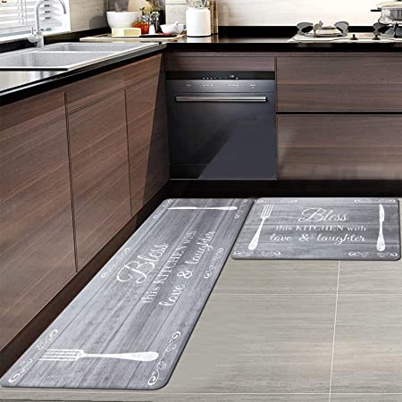 Pauwer Anti Fatigue Kitchen Rug Sets 2 Piece Kitchen Floor Mats