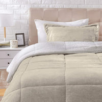 Ultra-Soft Micromink Sherpa Comforter Bed Set