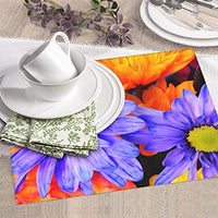 Watercolor Style Sunflower Dish Drying Mat for Kitchen, Colorful Wildflower Microfiber Absorbent Dish Draining Mat, Heat Resistant Drying Pad for Counter 16 x 18 inch