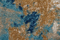Arman Abstract Soft Blue Multi Area Rug