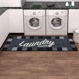 Laundry Mat Runner Rug, Black