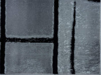 Lagos Collection Grey Art Deco Soft Area Rug