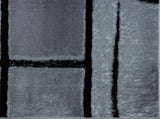Lagos Collection Grey Art Deco Soft Area Rug