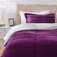 Ultra-Soft Micromink Sherpa Comforter Bed Set