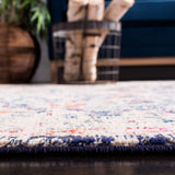 Madison Collection  Boho Chic Medallion Distressed Non-Shedding Stain Resistant Living Room Bedroom Area Rug Beige / Black