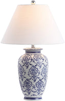 Juliana 26.25" Chinoiserie Ceramic LED Lamp  Blue/White