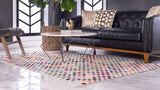 Chromatic Collection Modern Geometric Abstract Colorful Multi Area Rug