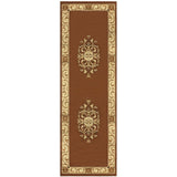 Floral Medallion Toffee Area Rug