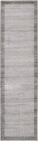 Contemporary Bordered Soft Light Gray Area Rug