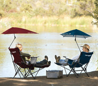 Shade Camp Recliner Chair with Umbrella