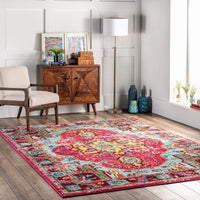 Corbett Vintage Boho Multi-Color Soft Area Rugs - Multiple Sizes Available