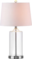 Walsh 25" Glass LED Table Lamp  Clear/Chrome