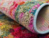 Modern Abstract Colorful Kids Multi Soft Rug
