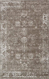 Vintage Distressed Bordered Brown Area Rugs