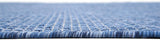 Casual Transitional Indoor Outdoor Flatweave Navy Blue Area Rug