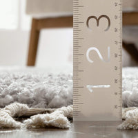 Celina Grey Moroccan Shag Diamond Trellis Pattern Area Rug