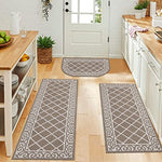 Kitchen Rug Sets 3 Piece Non Slip Mats Absorbent Washable