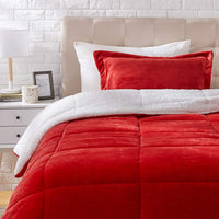 Ultra-Soft Micromink Sherpa Comforter Bed Set