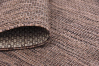 Casual Transitional Indoor Outdoor Flatweave Light Brown Area Rug