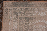 Modern Traditional Vintage Distressed Chocolate Brown Area Rug