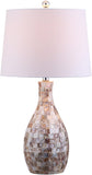Verna 26.5" Seashell LED Table Lamp Ivory/Beige