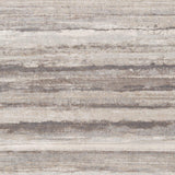 Robin Modern Striped Soft Area Rug, Medium Gray/Camel