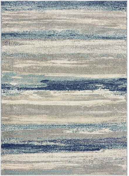 Modern Abstract Blue Soft Area Rug