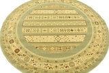 Tribal Pattern Light Green Soft Area Rug