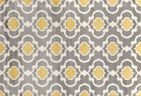 Trellis Gray/Grey Yellow Indoor Area Rug