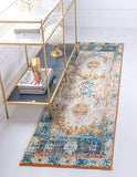 Rosso Collection Vintage Traditional Distressed Beige Area Rug