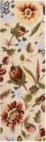 Floral Area Rug Ivory Green Soft Area Rug