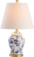 Penelope 22" Chinoiserie LED Table Lamp Blue/White