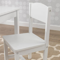 Kids Aspen Table and Chair Set - White