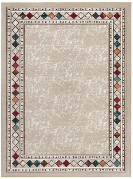 Bordered Non-Skid Low Profile Pile Rubber Backing Kitchen Area Rugs Be –  Discounted-Rugs